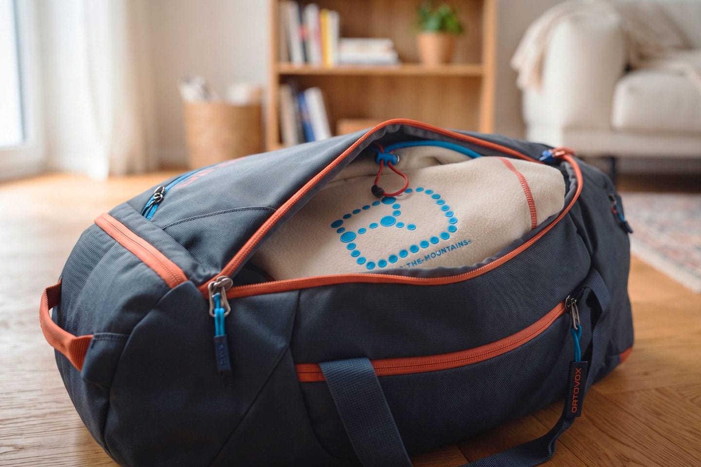 Sporttasche meiner Schwägerin mit dem Ortovox Hoody