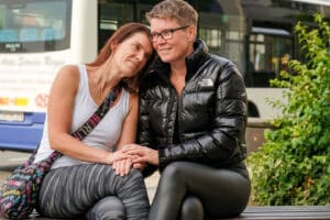 Lycra im Sommer Daunen im Winter