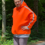 Neopren Hoodie orange