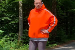 Neopren Hoodie orange