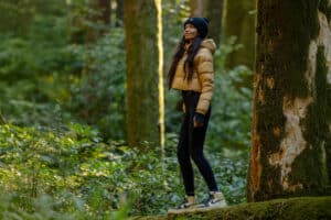 Leggings im Wald