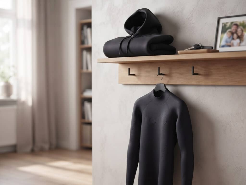 Neopren Hoody an einer Gadrobe