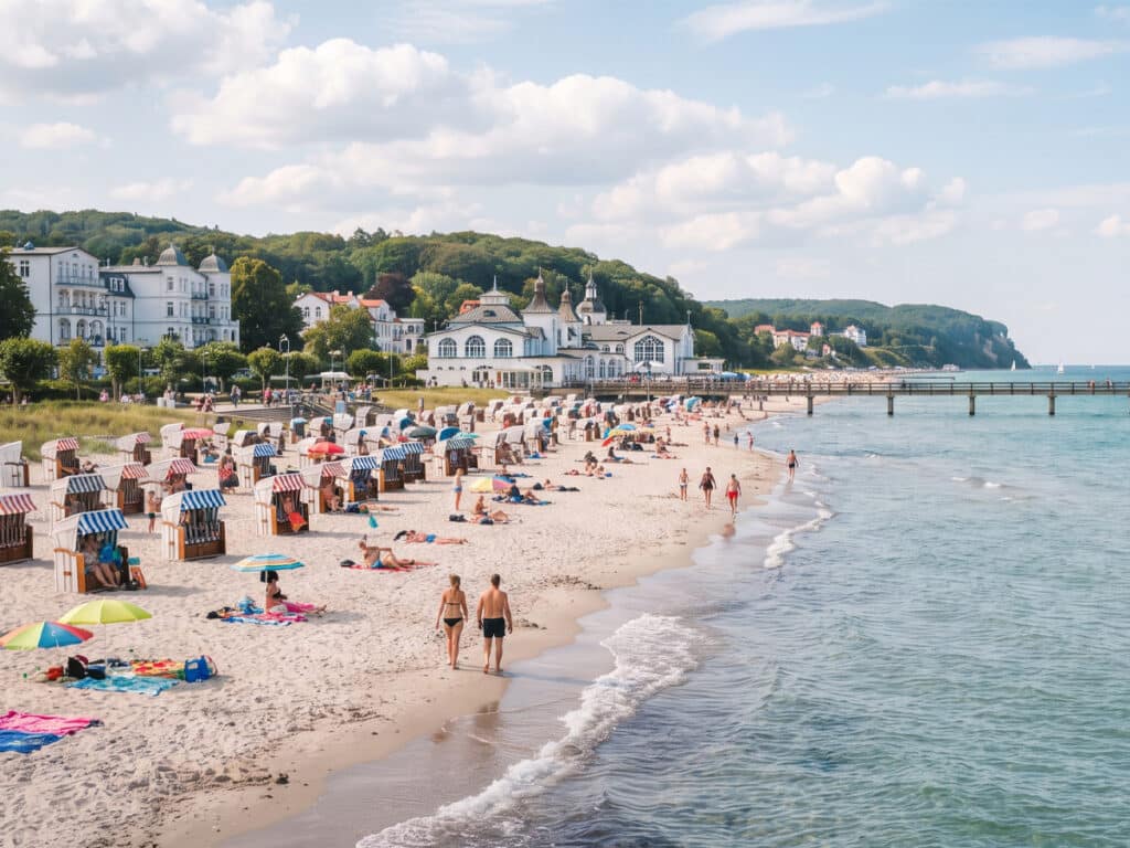 Strand von Binz auf Rügen