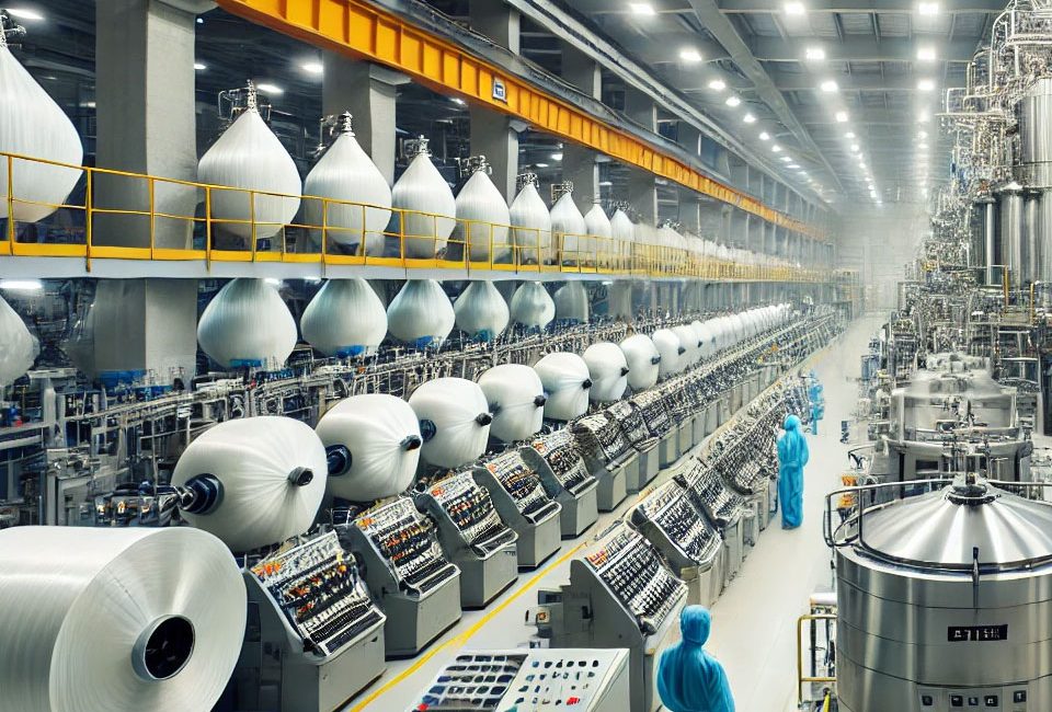 Spandex-Produktionsfabrik